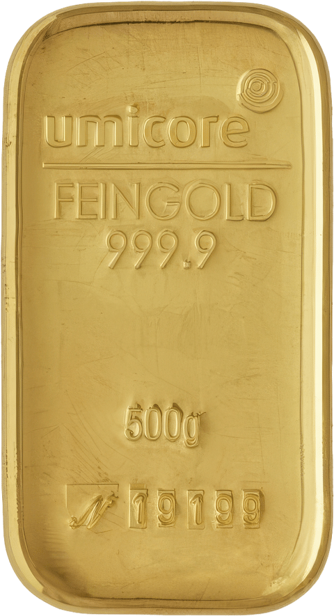 500 g Gold von Umicore