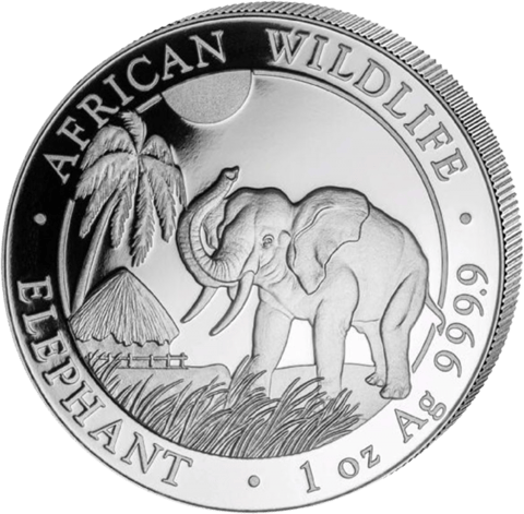 Somalia Elefant, 1 Unze, Abbildung