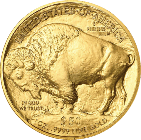 American Buffalo in Gold, bison side