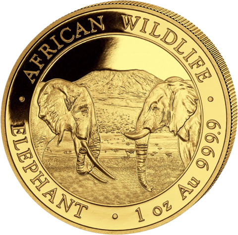 Somalia Elefant, 1 Unze, Abbildung