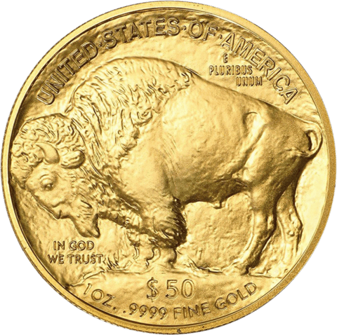 American Buffalo in Gold, bison side