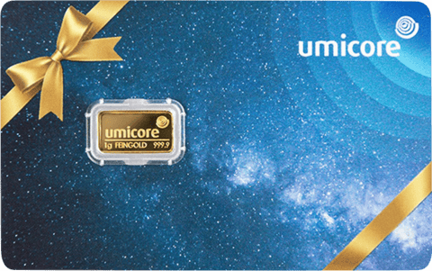 1 g Gold von Umicore