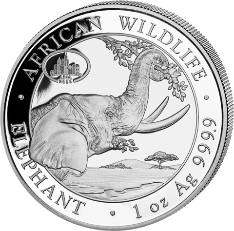 Elefante Somalia, 1 onza, imagen