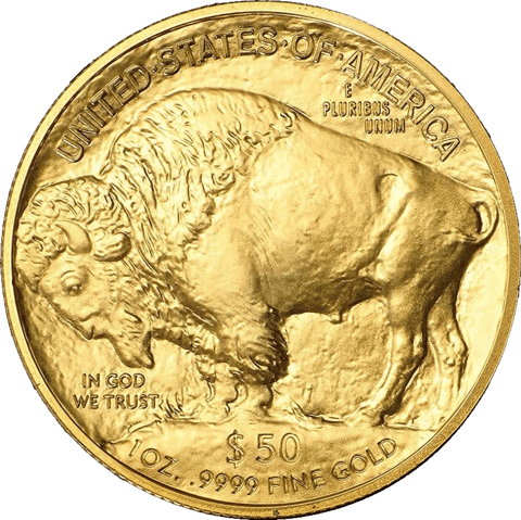 American Buffalo in Gold, bison side