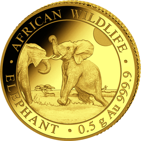 Elefante Somalia, 0,5 g, imagen