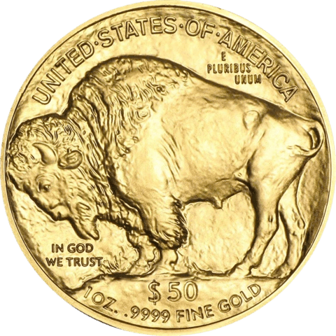 American Buffalo in Gold, bison side