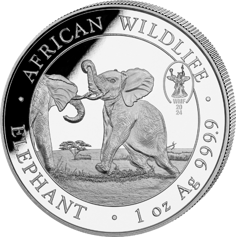 Elefante Somalia, 1 onza, imagen