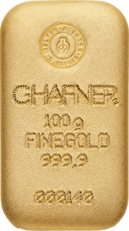 Goldbarren 100 g von C.Hafner