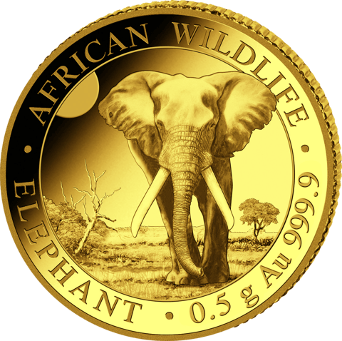 Somalia Elephant, 0.5 g, image