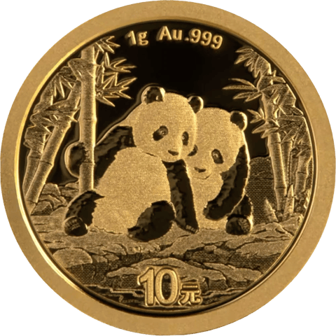China Panda, 1 g, Abbildung