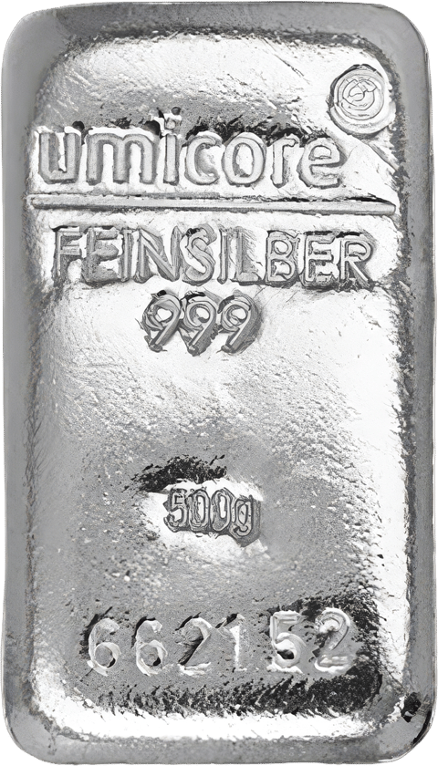 500 g Silber von Umicore