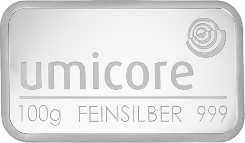 100 g Silber von Umicore