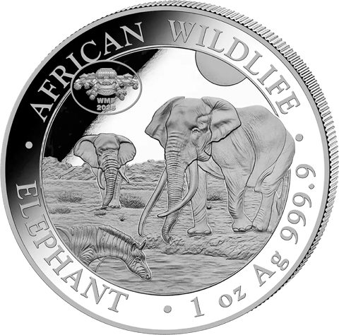 Somalia Elefant, 1 Unze, Abbildung