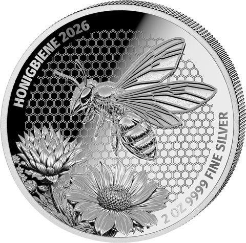 Honey Bee, 2 ounces of silver