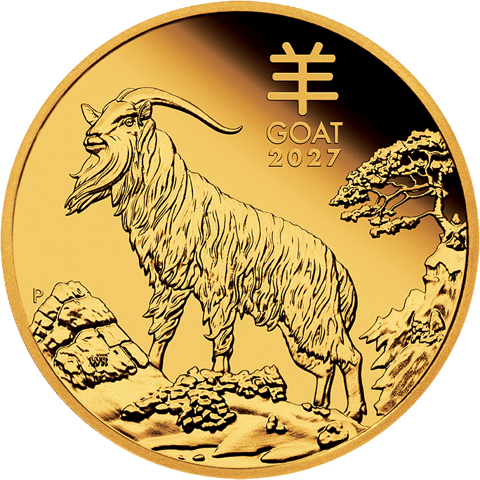 Abbildung der Tierseite: Ziege 2027 in Gold