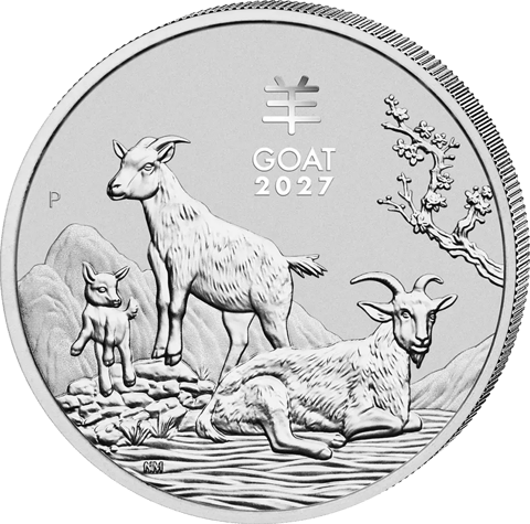Abbildung der Tierseite: Ziege 2027 in Silber