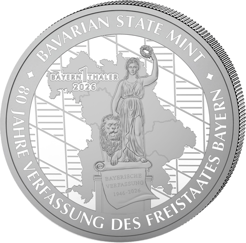 Bayern Thaler 2026, 1 ounce of fine silver, image