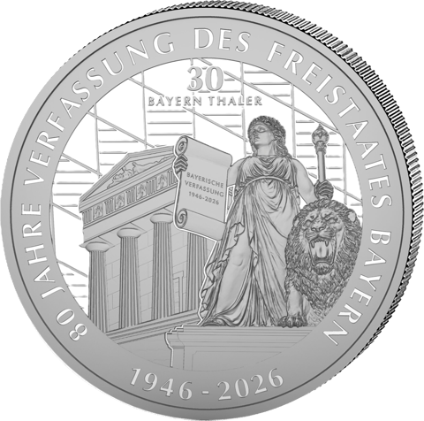 Bayern Thaler 2026, 1 kg of fine silver, image