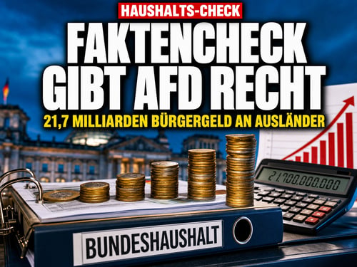 21,7 Milliarden für Bürgergeld an Ausländer – Faktencheck gibt AfD recht