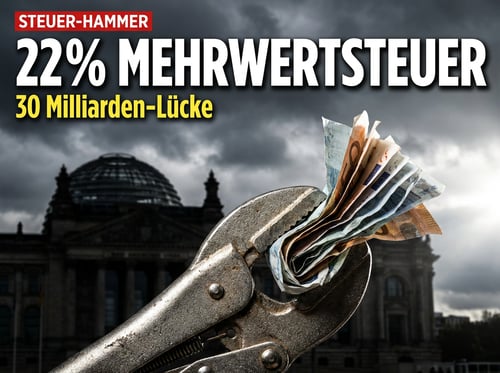 22 Prozent Mehrwertsteuer: Der nächste Griff in die Taschen der Bürger ist längst durchgerechnet