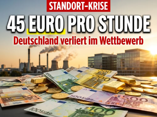 45 Euro pro Arbeitsstunde: Deutschland zementiert seinen Ruf als Hochkostenland