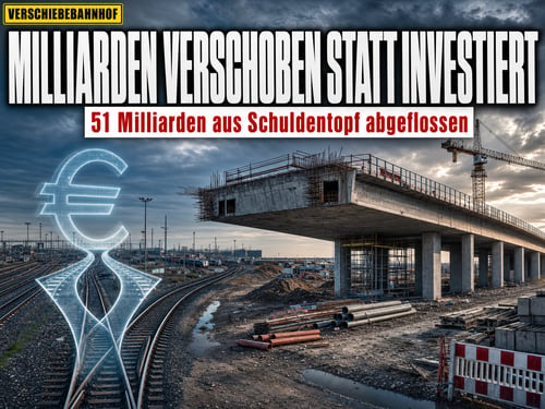 51 Milliarden weg – und wo bleibt die neue Infrastruktur?
