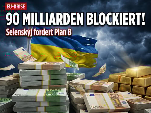 90-Milliarden-Kredit blockiert: Selenskyj fordert europäischen Notfallplan – und immer mehr Geld