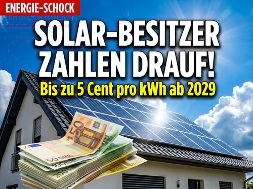 Abkassiert für grünen Strom: Solarbetreiber sollen künftig für ihre Einspeisung zur Kasse gebeten werden