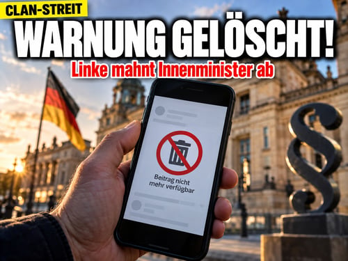 Abmahnung aus Berlin: Sachsens Innenminister löscht Clan-Warnung!