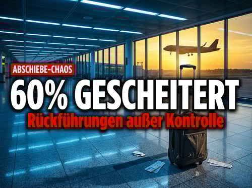 Abschiebungs-Desaster: Sechs von zehn Rückführungen scheitern kläglich
