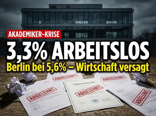 Akademiker-Arbeitslosigkeit klettert unaufhörlich – das Versagen der Wirtschaftspolitik in Zahlen