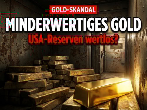 Amerikas goldenes Geheimnis: Fort Knox lagert minderwertige Barren, die international wertlos sind