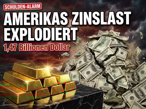 Amerikas Schuldenberg explodiert: Zinslast erreicht historischen Höchststand von 1,47 Billionen Dollar