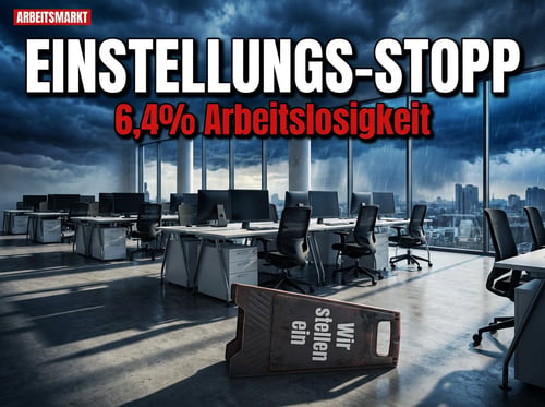Arbeitsmarkt im freien Fall: Wie Deutschland vom Fachkräftemangel zum Einstellungsstopp taumelt