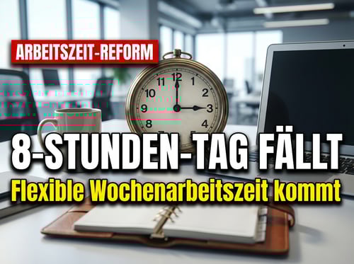 Arbeitszeit-Revolution: Bundesregierung will den starren Acht-Stunden-Tag abschaffen
