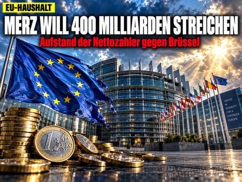 Aufstand der Nettozahler: Merz will Brüssel 400 Milliarden streichen!