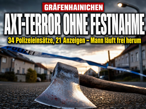 Axt-Terror in Gräfenhainichen: 21 Anzeigen – und keine Festnahme