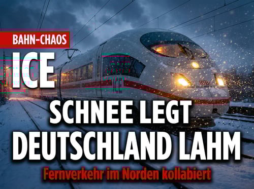 Bahn-Chaos im Norden: Wenn ein bisschen Schnee Deutschland lahmlegt