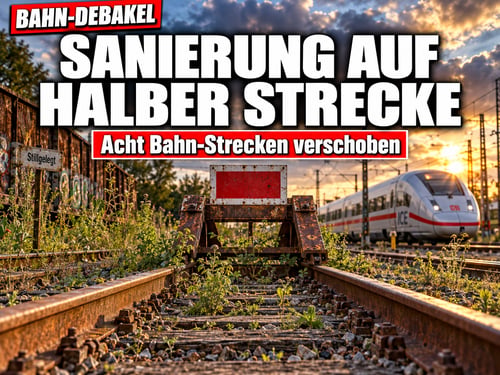 Bahn-Debakel: Sanierungsplan schrumpft, acht Strecken aufs Abstellgleis