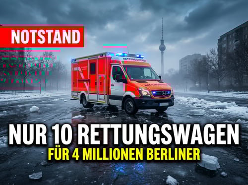 Berlin am Limit: Nur zehn Rettungswagen für vier Millionen Menschen – ein Armutszeugnis deutscher Verwaltung
