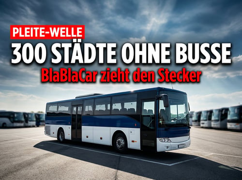 BlaBlaCar zieht den Stecker: Fernbus-Pleite legt 300 Städte lahm