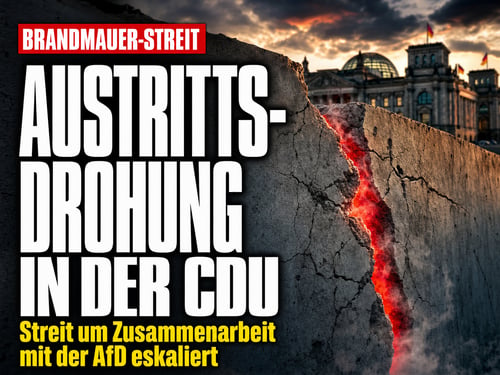 Brandmauer-Beben: CDU-Landtagspräsident droht mit Parteiaustritt