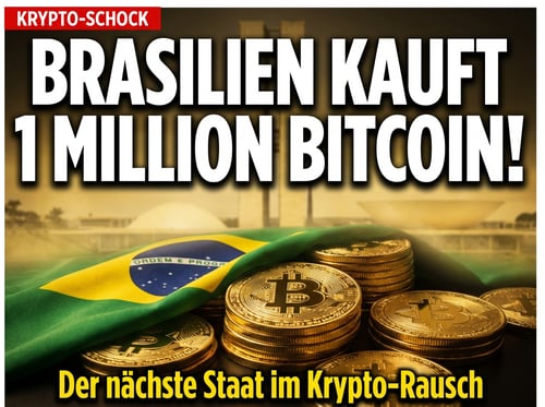 Brasilien will eine Million Bitcoin horten – der nächste Staat im Krypto-Rausch