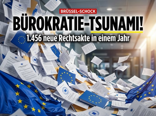 Brüsseler Bürokratie-Tsunami: Von der Leyens Entlastungsversprechen entpuppt sich als dreiste Mogelpackung