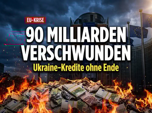 Brüssels Milliardengrab Ukraine: 90 Milliarden Euro – und schon jetzt zu wenig