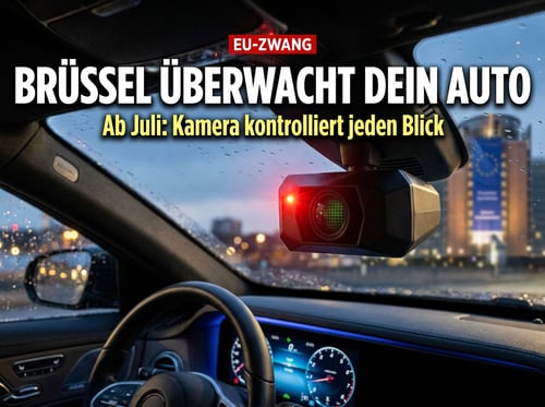 Brüssels Überwachungswahn am Steuer: EU lässt ab Juli die Augen jedes Autofahrers überwachen