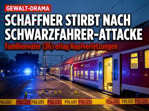 Brutaler Schwarzfahrer-Angriff: Schaffner stirbt nach Gewaltexzess in Regionalbahn