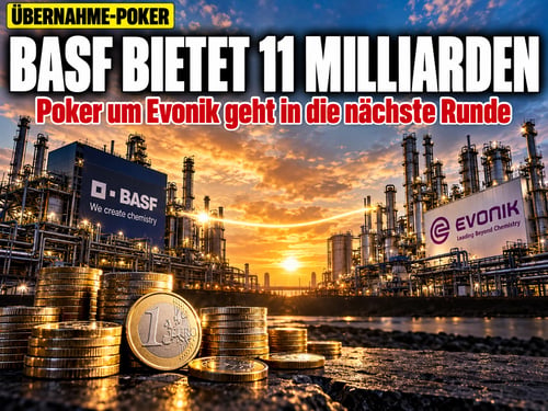Chemie-Poker an der Ruhr: BASF legt für Evonik elf Milliarden hin!