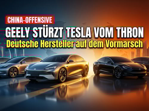Chinas Elektro-Offensive: Geely entthront Tesla – Deutsche Hersteller holen auf