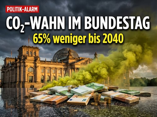 CO₂-Wahn im Bundestag: Wie Schwarz-Rot Deutschland tiefer in die grüne Sackgasse manövriert